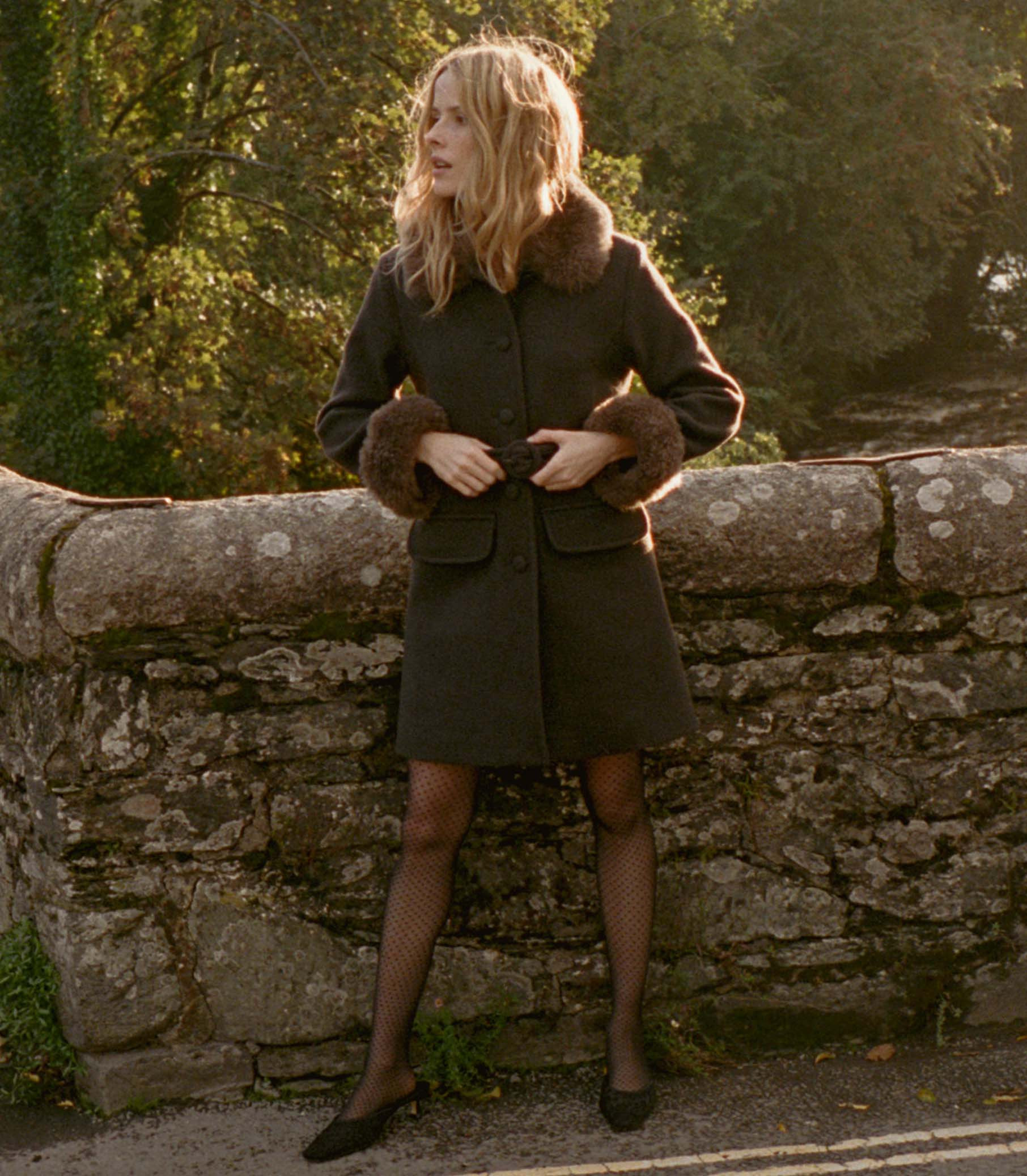 Farrow Coat - Chocolate | DÔEN | DOEN