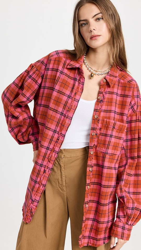 Free People Happy Hour Plaid Button Down | SHOPBOP | Shopbop