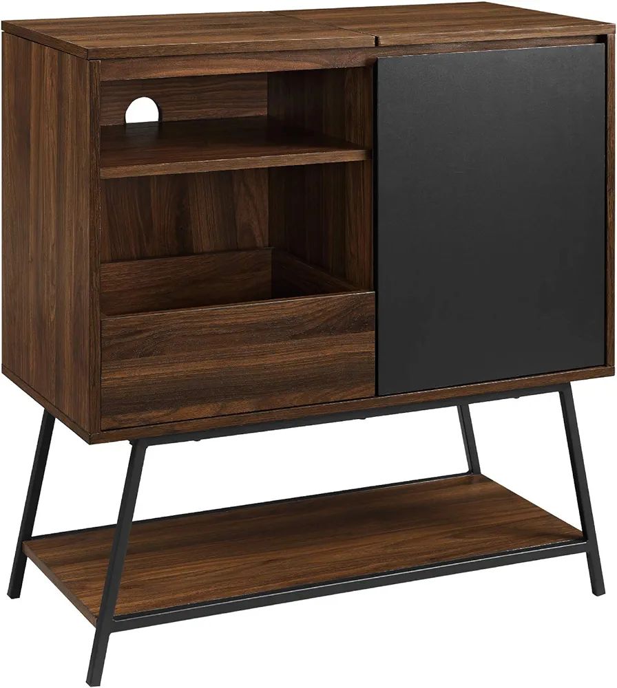 Walker Edison Modern Rectangle Sideboard with Record Player Storage-Entryway Serving Storage Cabi... | Amazon (US)