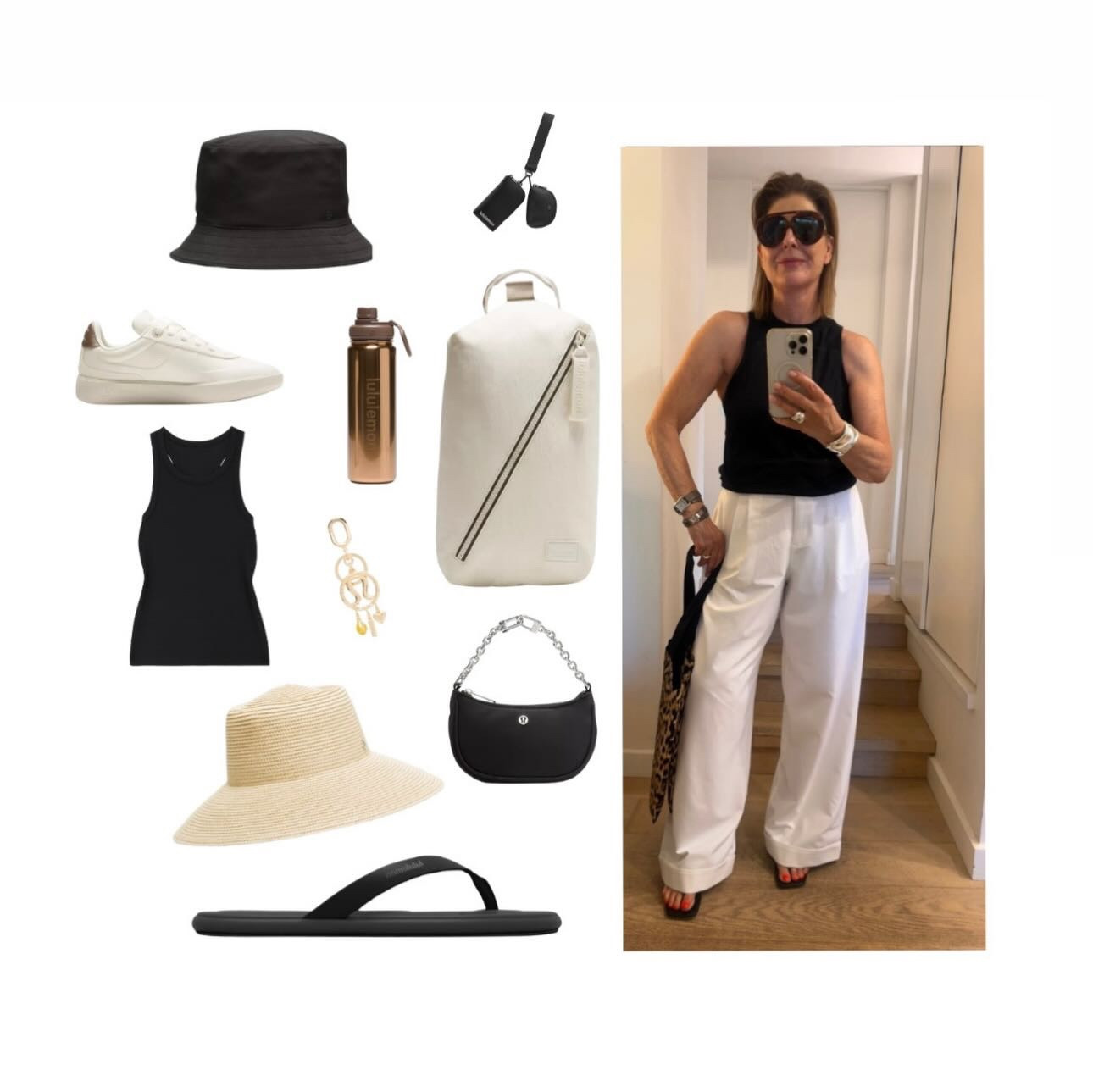 The essentials for summer you didn’t know you needed : and they’re ALL @lululemonausnz ! 

I’m always looking for fabulous white slouchy pants. 
They’re pivotal to your wardrobe. 
A warm weather staple. 
Yes, @lululemonausnz have some fabulous pieces for every day ( not just activewear!). Including all these accessories from handbags to thongs and bag charm key rings.
Need a sun hat and sneakers ? 
It’s all at @lululemonausnz . Who knew ! 
Fantastic quality , great design and all great pieces you’ll wear all summer.

Oh and some are now on sale !
(they will make great Christmas presents too ). 

#LTKstyletip #LTKaustralia #LTKover50style