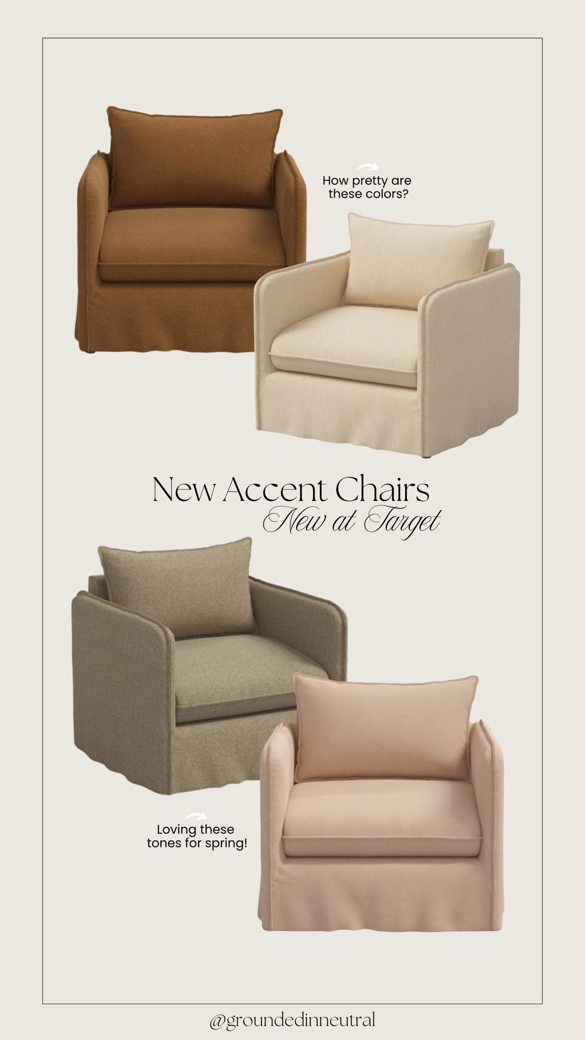 New at Target! These linen accent chairs are beautiful. Available in linen & boucle and multiple color options. 🤩

Accent chairs, budget friendly furniture, target Home find  

#LTKHome #LTKStyleTip