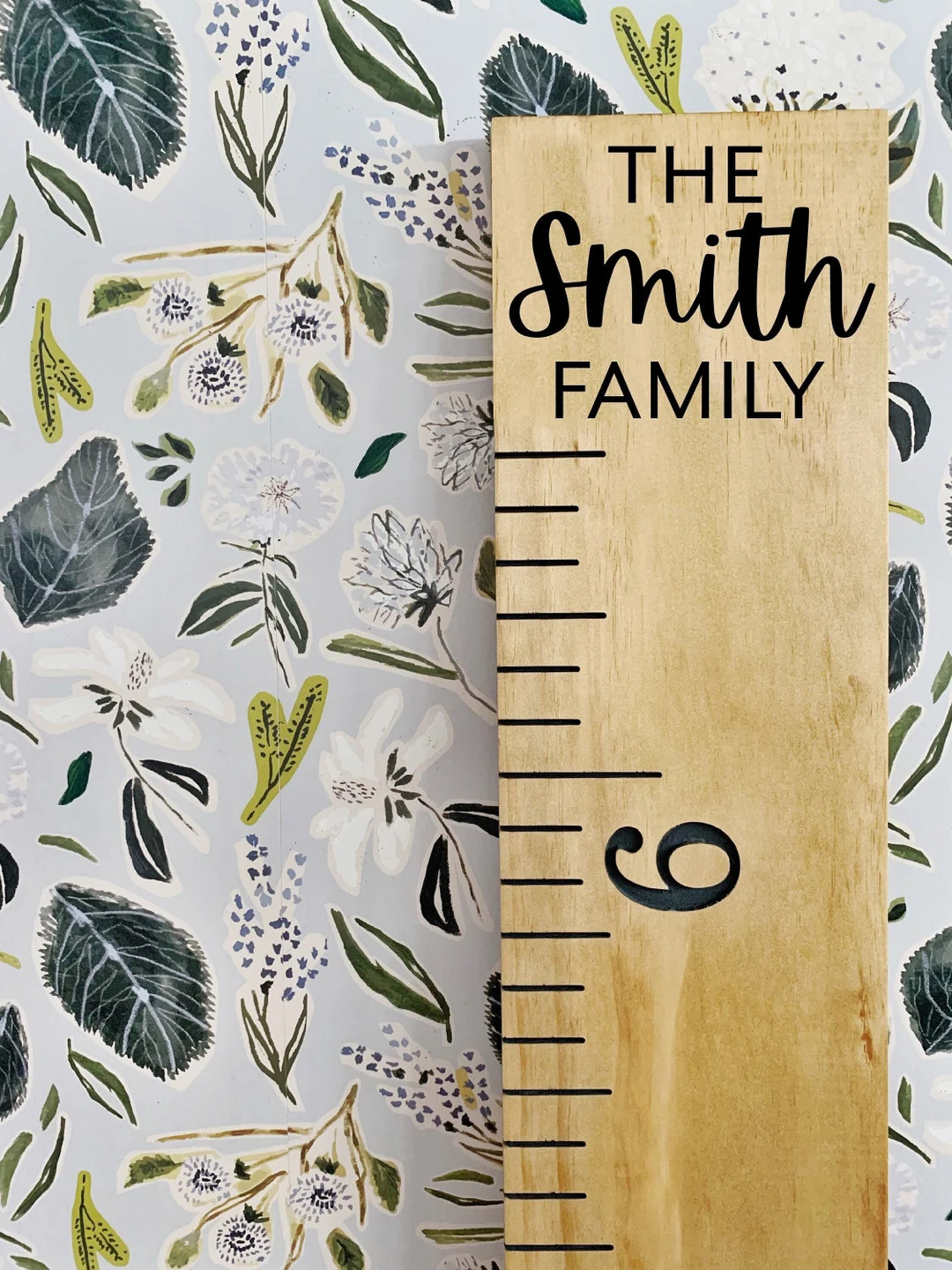 Custom Engraved Wooden Ruler Growth Chart: Family Edition - Etsy | Etsy (US)