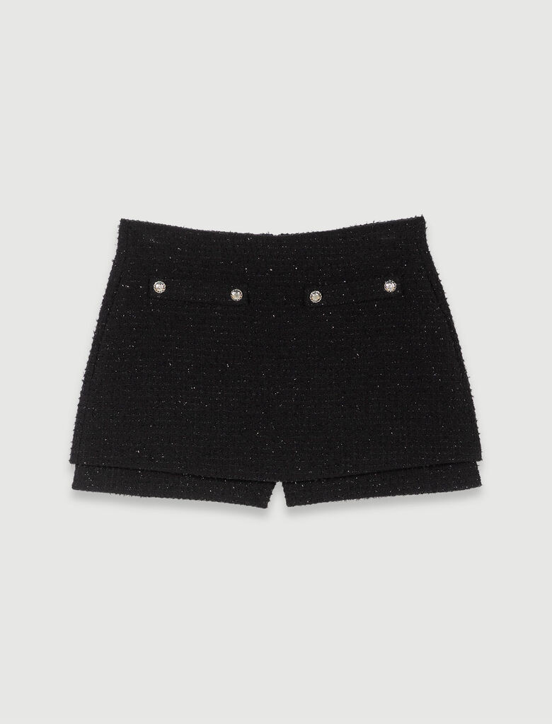 Tweed shorts | Maje US