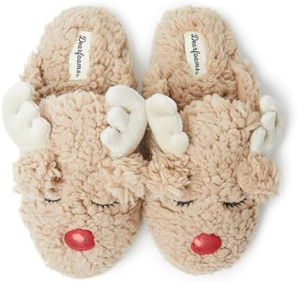 Dearfoams Matching Family Holiday Christmas Reindeer & Turkey Scuff | Amazon (US)