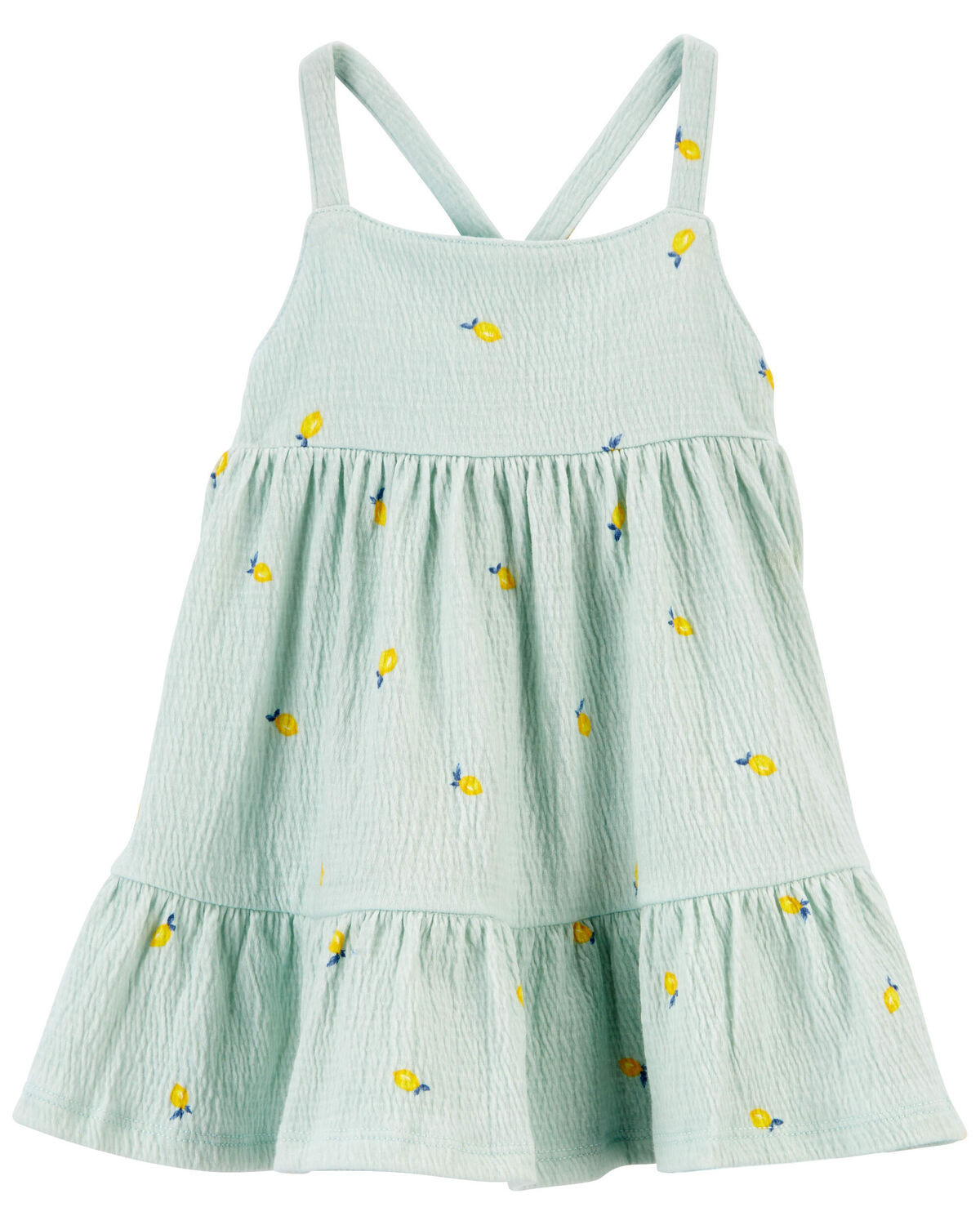 Baby Lemon Print Crinkle Jersey Dress | Carter's