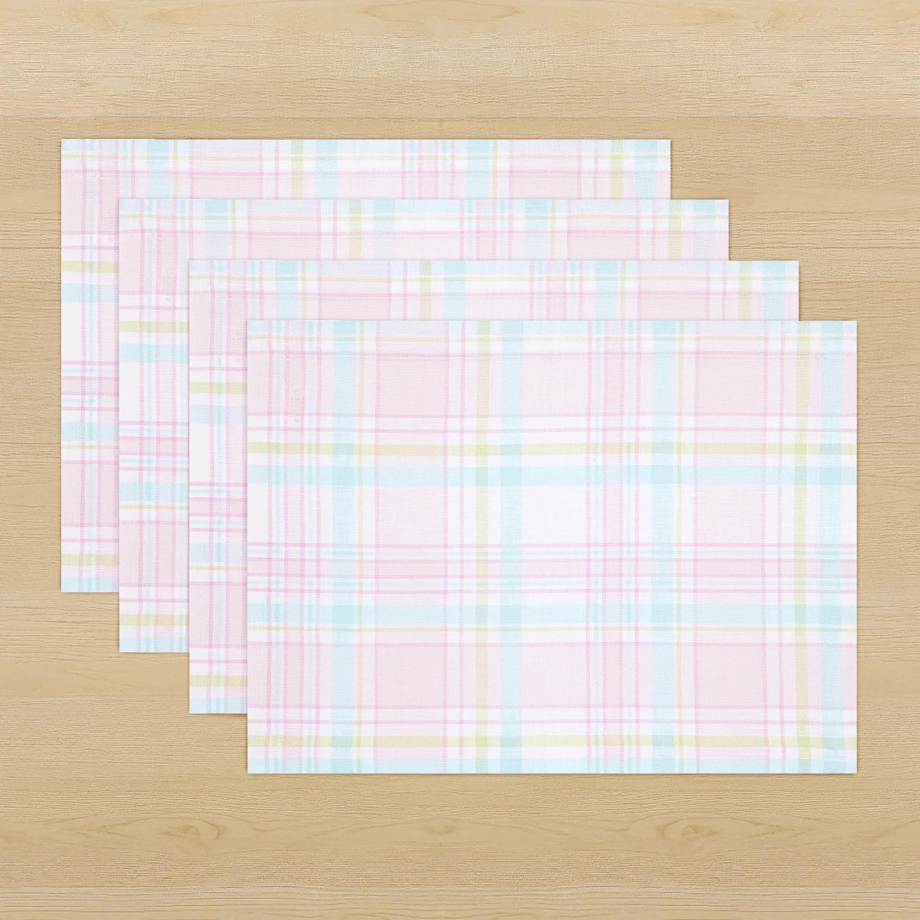Palm Beach Plaid Placemats | Solino Home