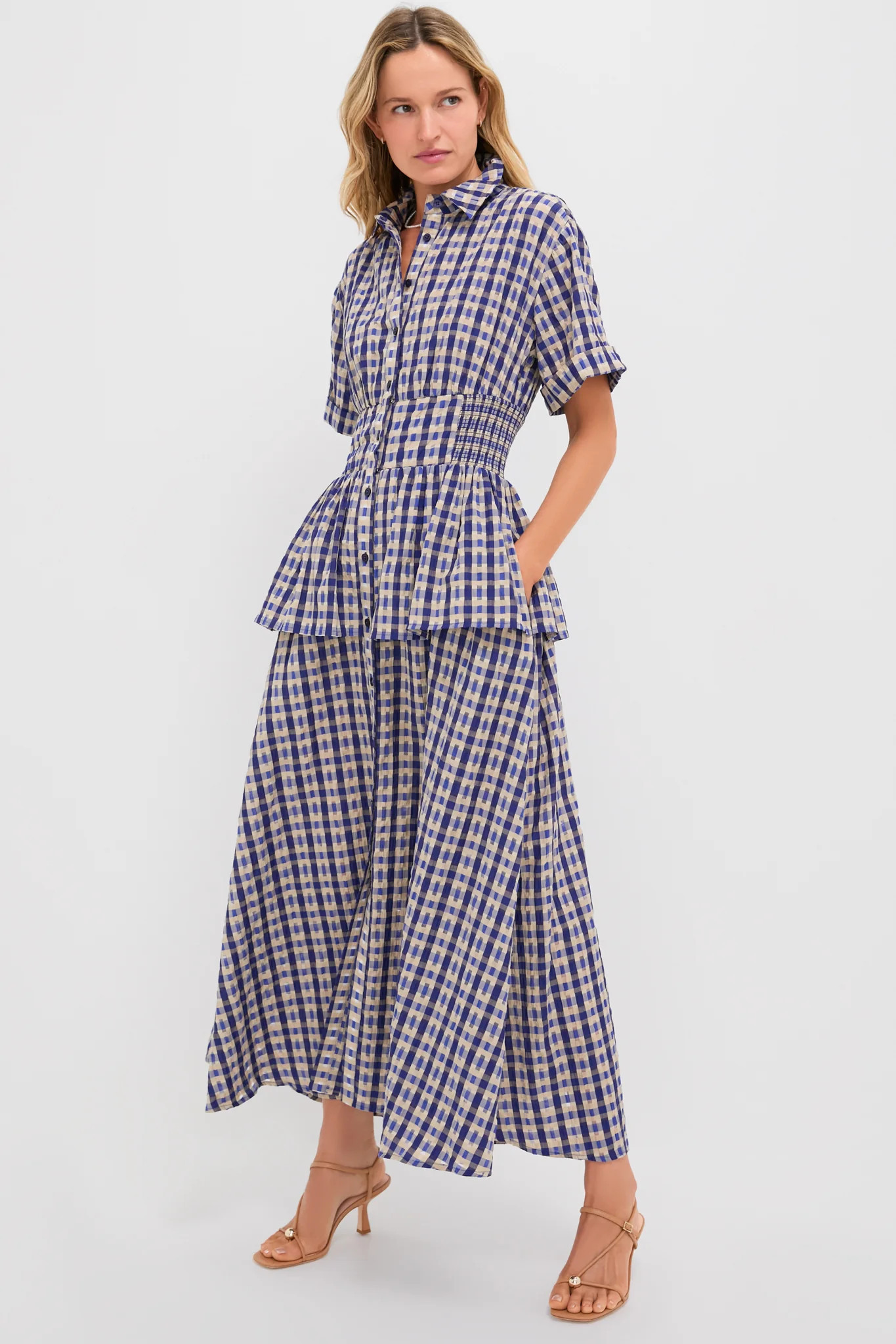 Navy Check Boogie Woogie Bugle Boy Dress | Tuckernuck (US)