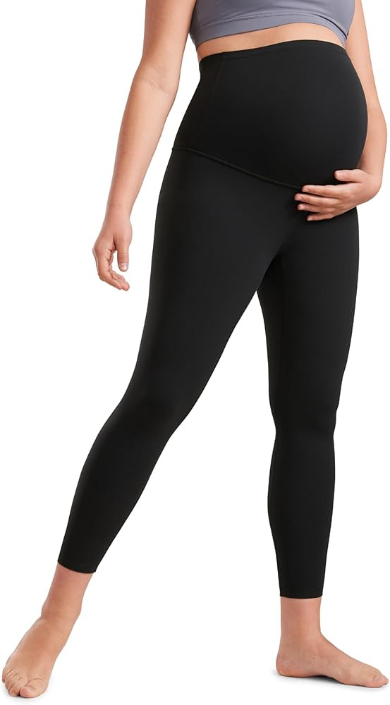 CRZ YOGA Womens Butterluxe Maternity Leggings Over The Belly 25" - Buttery Soft Workout Activewea... | Amazon (US)