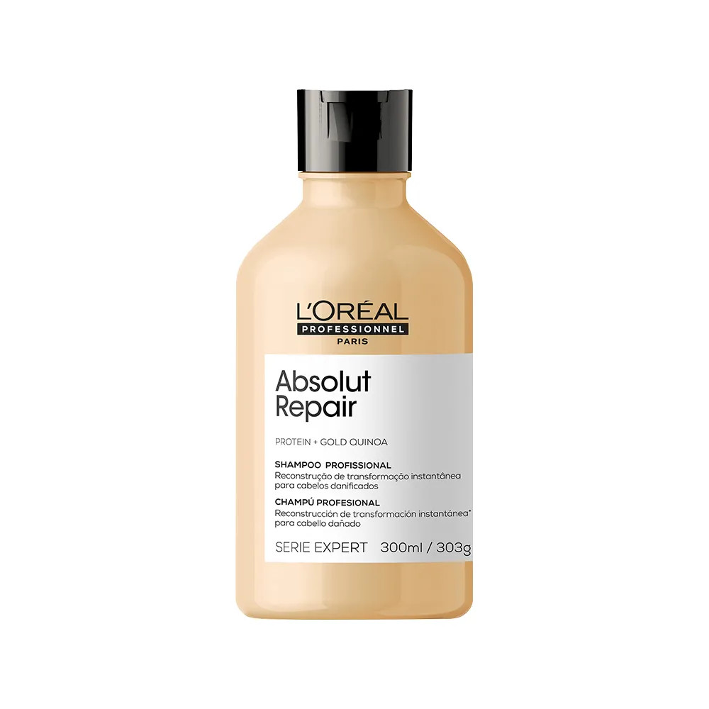 Kit L'Oréal Professionnel Serie Expert Absolut Repair Gold Quinoa - Shampoo 300 ml + Máscara Re... | Amobeleza (BR)