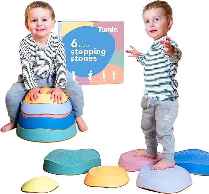 Balance Stepping Stones for Kids 6 pcs - Toddler Stepping Stones Non-Slip Encourage Coordination ... | Amazon (US)