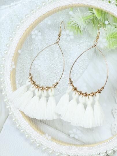 Tassel Drop Earrings | SHEIN