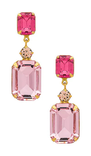 Justine Earrings in Rose | Revolve Clothing (Global)