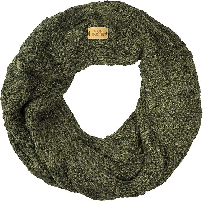 Aran Traditions Cable Knit Snood Scarf | Amazon (US)