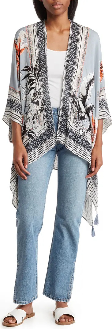 Tropical Blooms Ruana | Nordstrom Rack