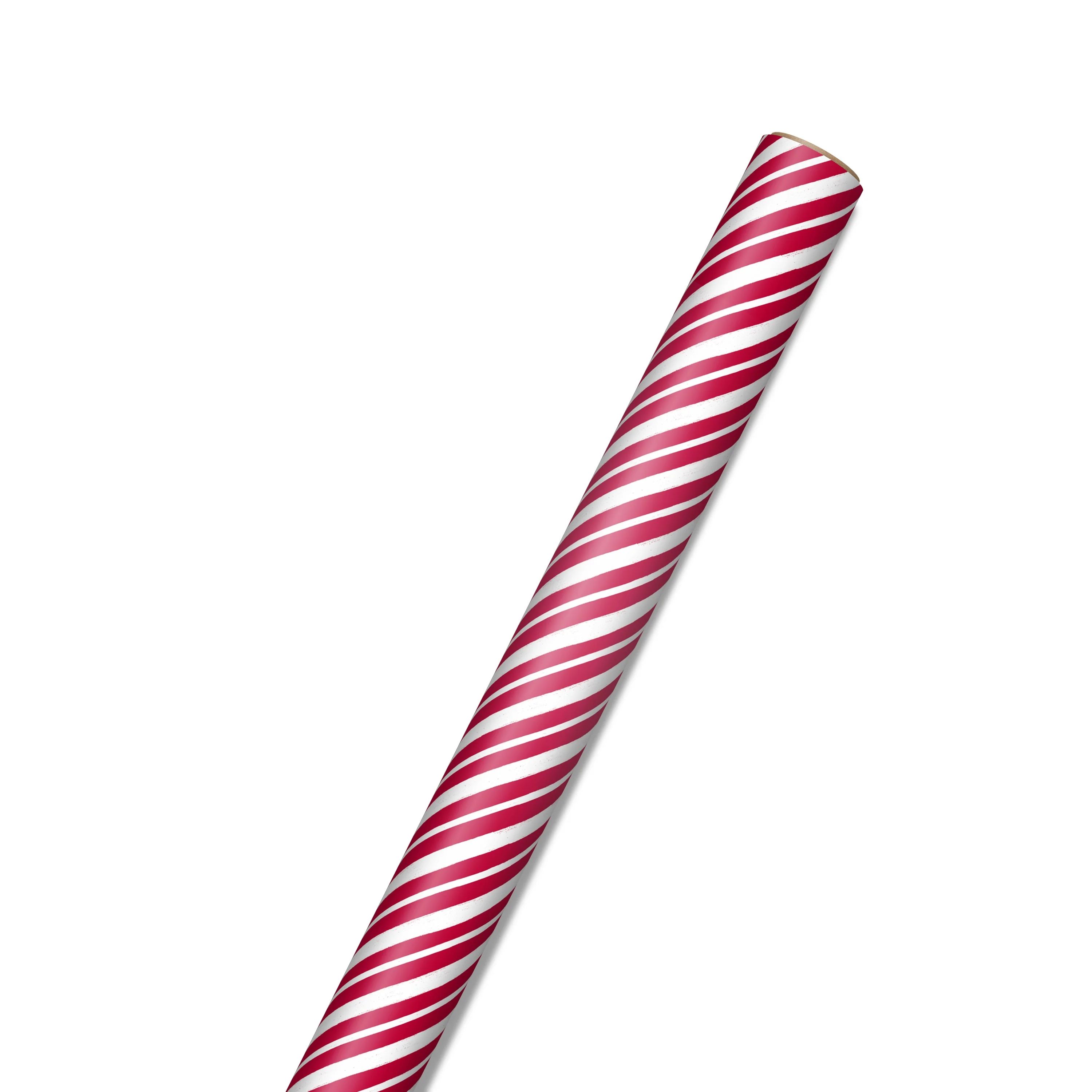Hallmark Christmas Wrapping Paper Roll, 80 sq. ft. (Candy Cane Stripes) | Walmart (US)