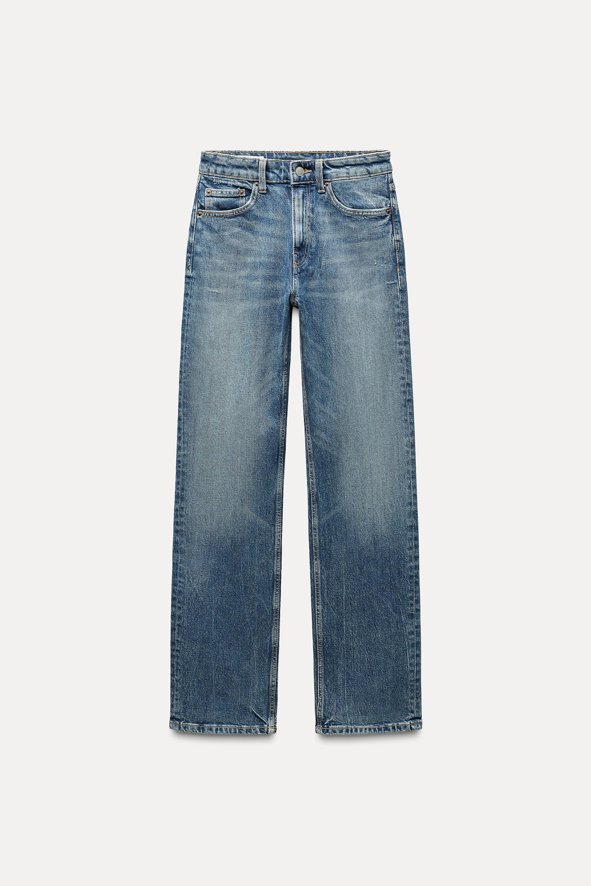 TRF STRAIGHT HIGH-WAIST JEANS | Zara UK