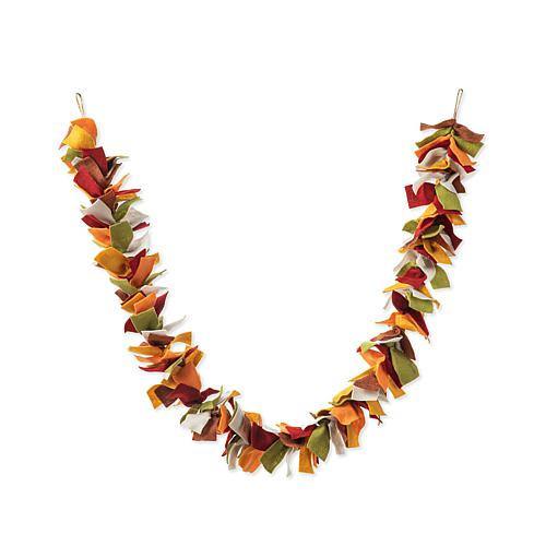 Glitzhome 6ft L Fall Multi Color Felt Garland | HSN