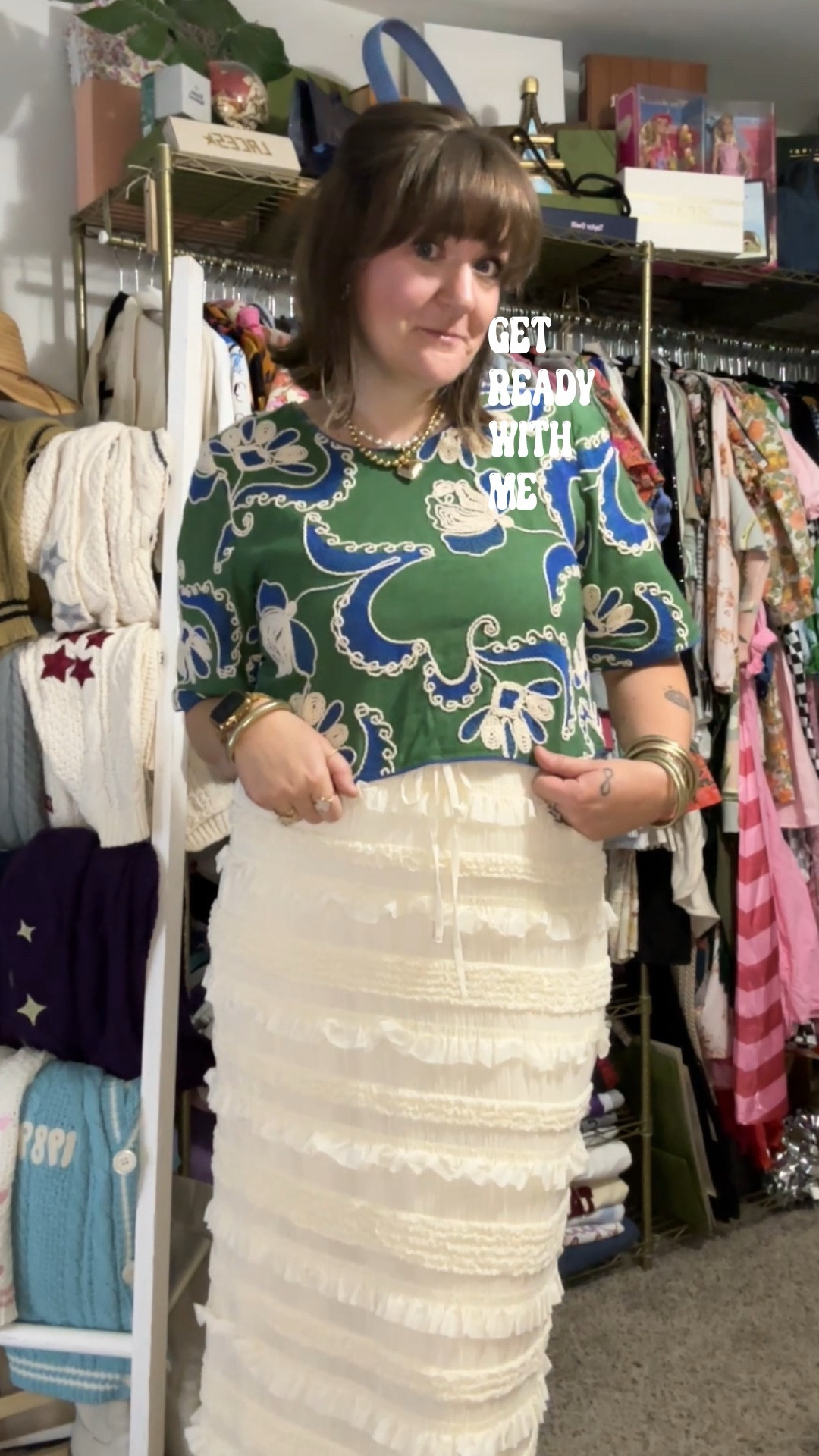 A chic look perfect for any teacher! It was a fun outfit for the classroom! The skirt is gorgeous and I found many similar options for you to check out! #getreadywithme

#LTKStyleTip #LTKFindsUnder100 #LTKWorkwear