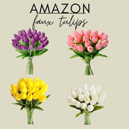 Amazon tulips 
Spring flowers 
Faux tulips 

#LTKFind #LTKhome #LTKSeasonal