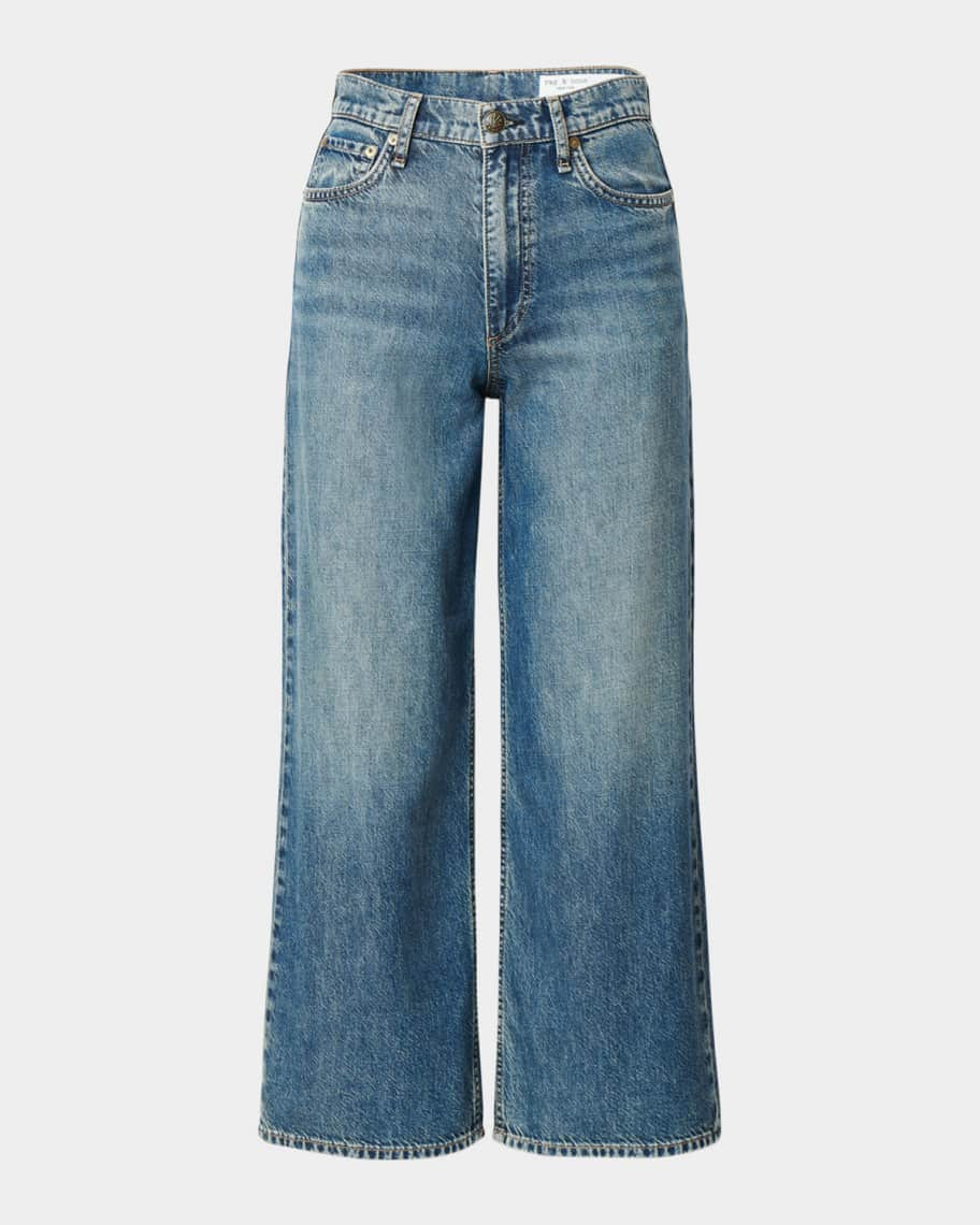 Rag & Bone Featherweight Andi Wide Ankle Jeans | Neiman Marcus