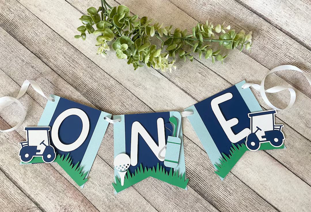 Hole in One First Birthday, Hole in One High Chair Banner, Hole in One Display, Hole in One Birth... | Etsy (US)