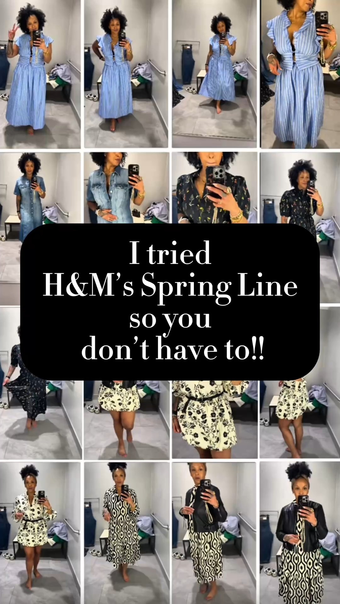 Spring into style! 🌺 H&M's new collection of dresses is here, and they won't last long! Get them before they're gone! #HM #SpringFashion #Dresses

For your reference I am 5’6” and 188lbs.

✨I am wearing a large in all pieces except for the denim dress and the moto jacket. They are a medium. 

💙 the blue and white outfit is an in store only exclusive!





#LTKSeasonal #LTKSpringSale #LTKFindsUnder50