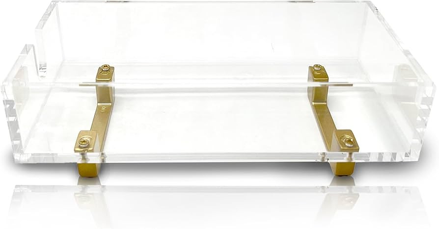 NEATLY DESIGNED Acrylic Napkin Holder - Napkin Holder for Bathroom - Disposable Hand Towel Holder... | Amazon (US)