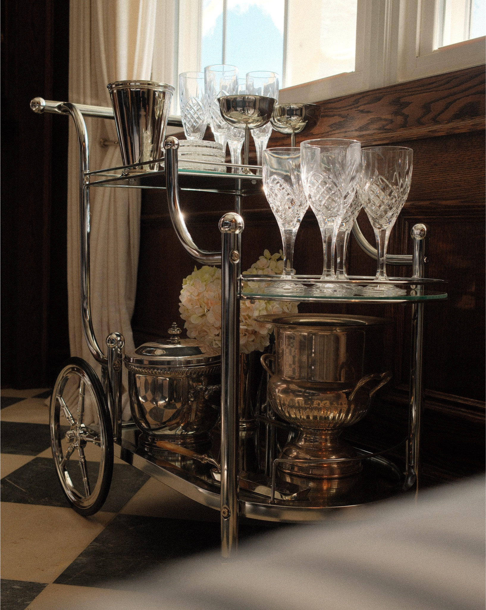 A little silver moment ✨ My antique-inspired bar cart styled with crystal glassware and timeless details—because every gathering deserves a touch of old-world glamour. All linked here on my LTK.

#AntiqueStyle #SilverDecor #BarCartStyling #EntertainingAtHome #OldWorldCharm #LuxuryLiving #ClassicInteriors #VintageInspired #LTKFinds #EntertainingInStyle #TimelessDesign

#LTKHome