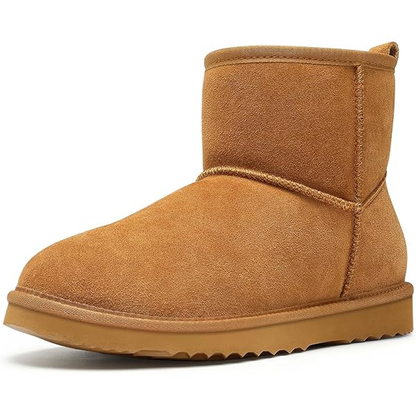 DREAM PAIRS Snow Boots for Women Genuine Suede Faux Fur Lining Water Resistant Anti-Slip Warm Win... | Amazon (US)