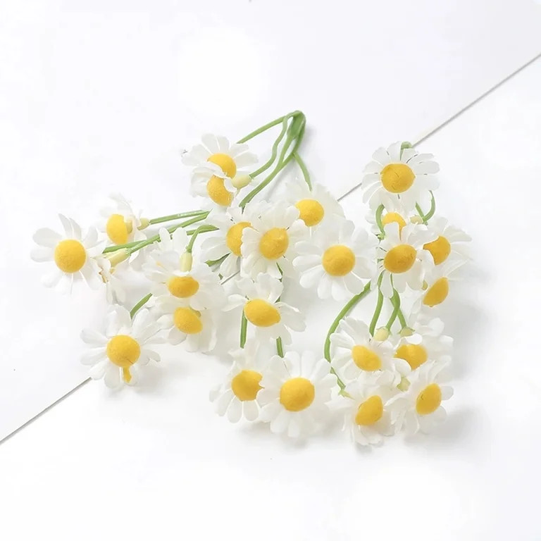 TFYZYY 2 Bundles Mini Artificial Daisies Small Daisies Flowers Fake Spring Flowers Decorative Fau... | Walmart (US)