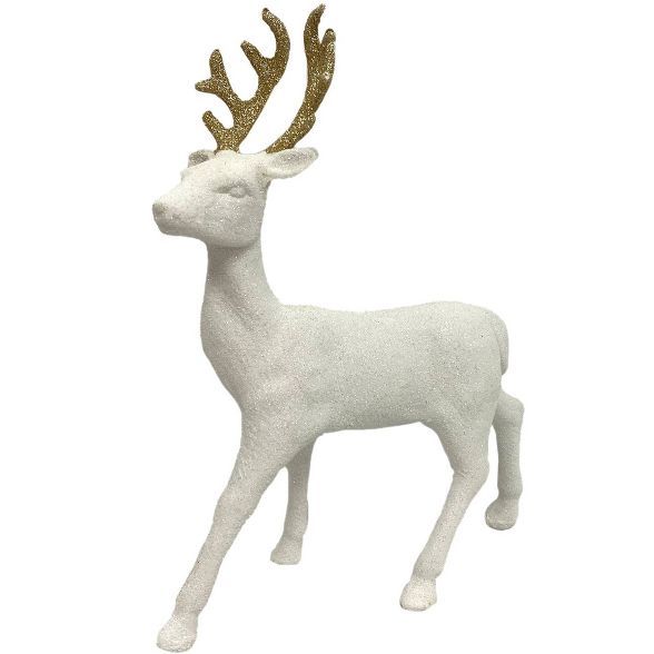 Glitter Deer Decorative Figurine White - Wondershop™ | Target