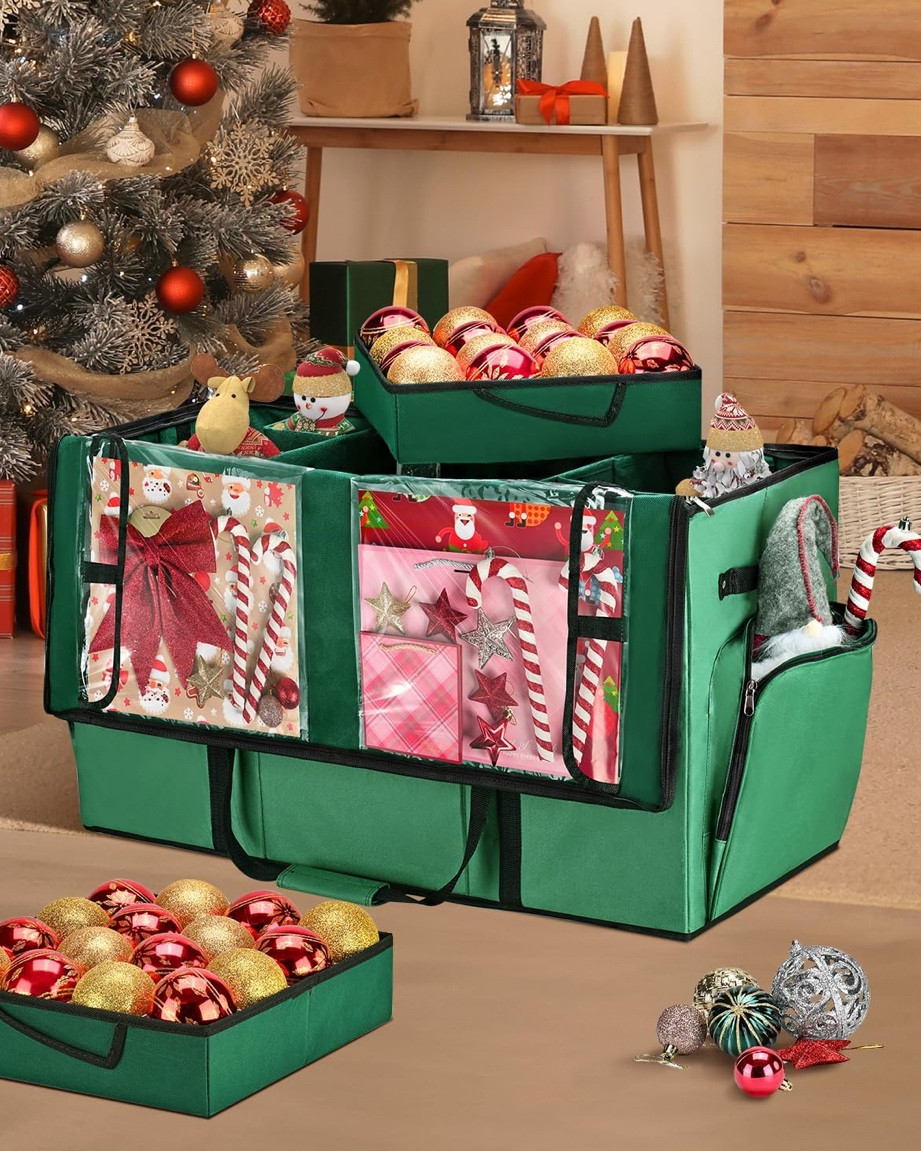 Christmas Ornament Storage 
good alternatives to store Christmas Stuff

#LTKSeasonal #LTKSaleAlert #LTKHome