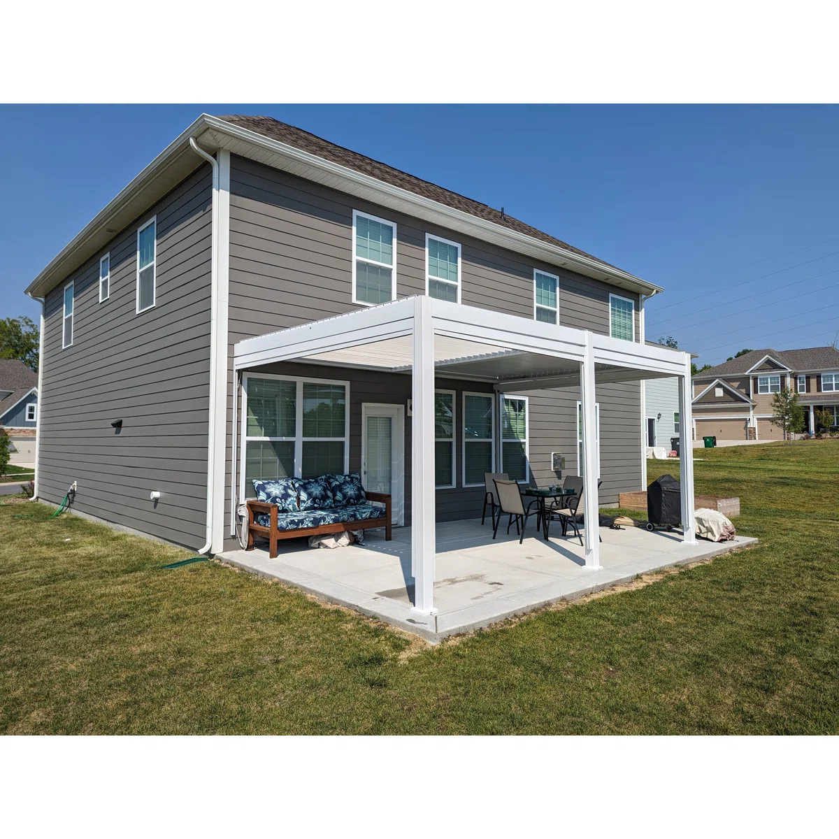 Motorized Aluminum Louver Pergola | Wayfair North America