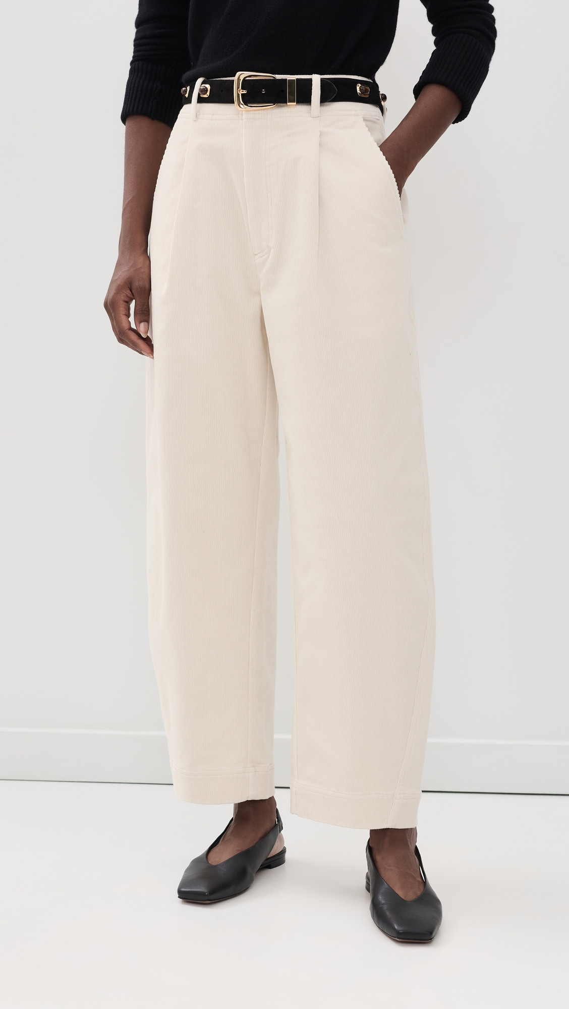 Apiece Apart Bari Crop Trousers Stone 4 | Shopbop