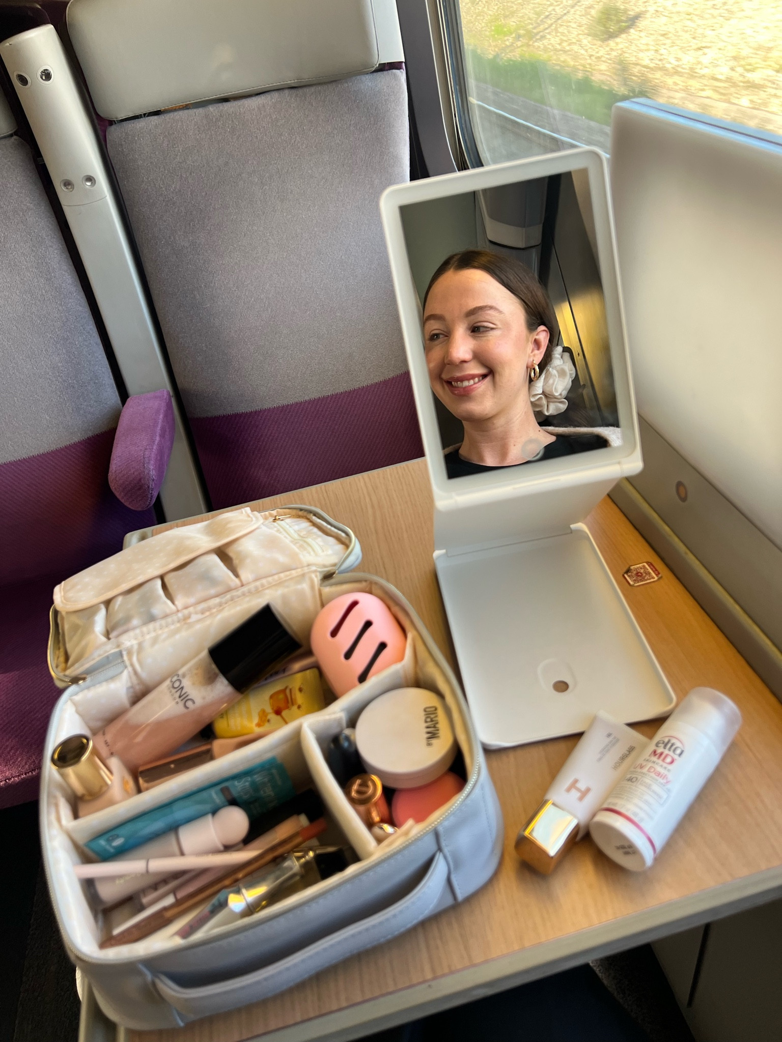 my travel makeup + makeup bag & mirror 

#LTKSeasonal #LTKtravel