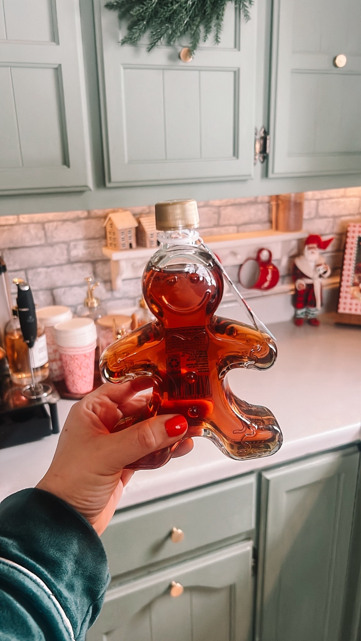 Cutie little gingerbread syrup for our breakfasts this month. He’s glass so you can reuse him from year to year. ❤️🎄

Walmart Find | Holiday Fun 

#LTKSeasonal #LTKHoliday