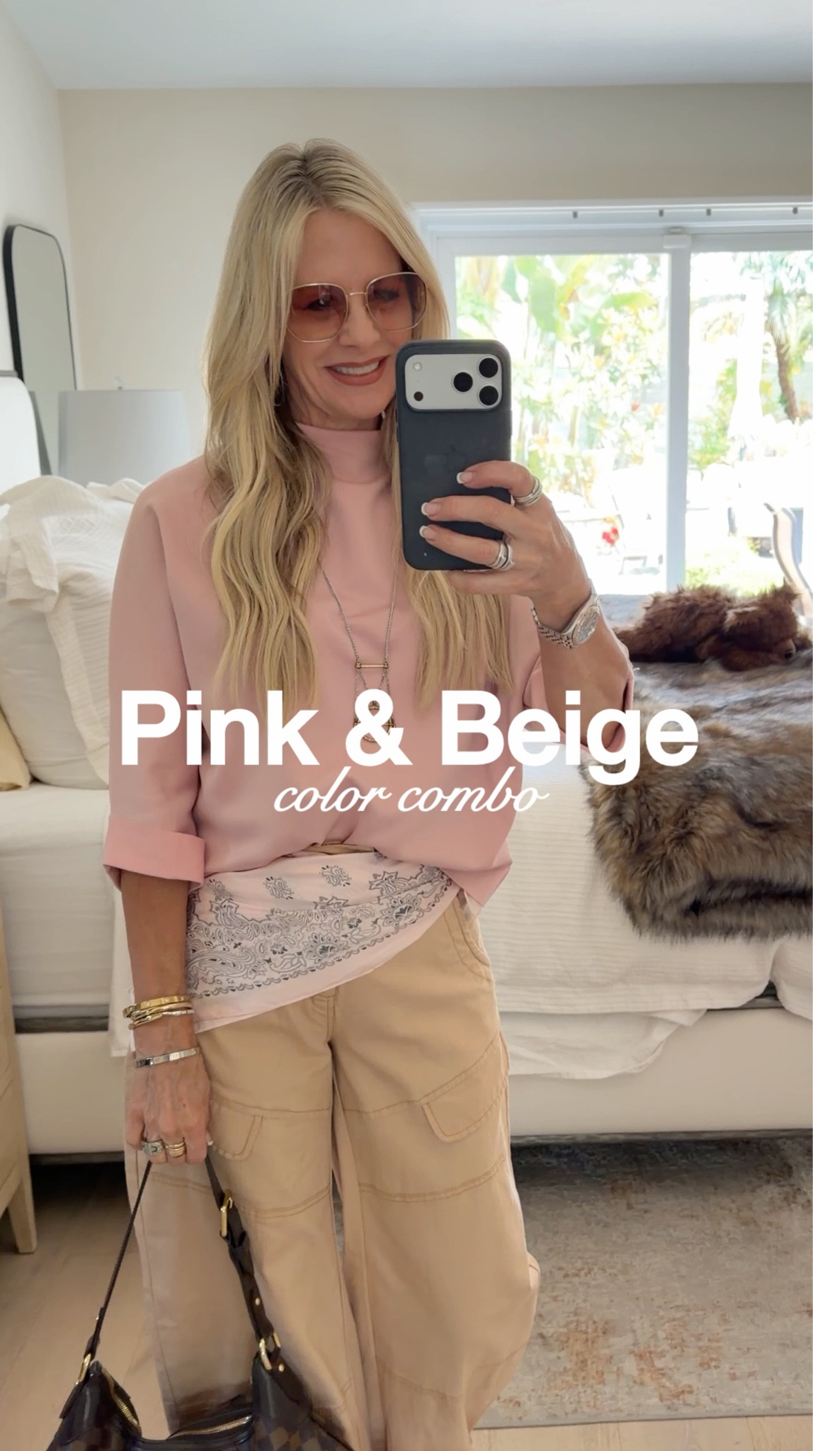OOTD - Having fun w/pink & beige 💕🤎 

Top sold out in this color, but linking avail colors.  

Pilcro barrel pants…linking similar.    

#LTKootd #LTKWorkwear #LTKdayinmylife
