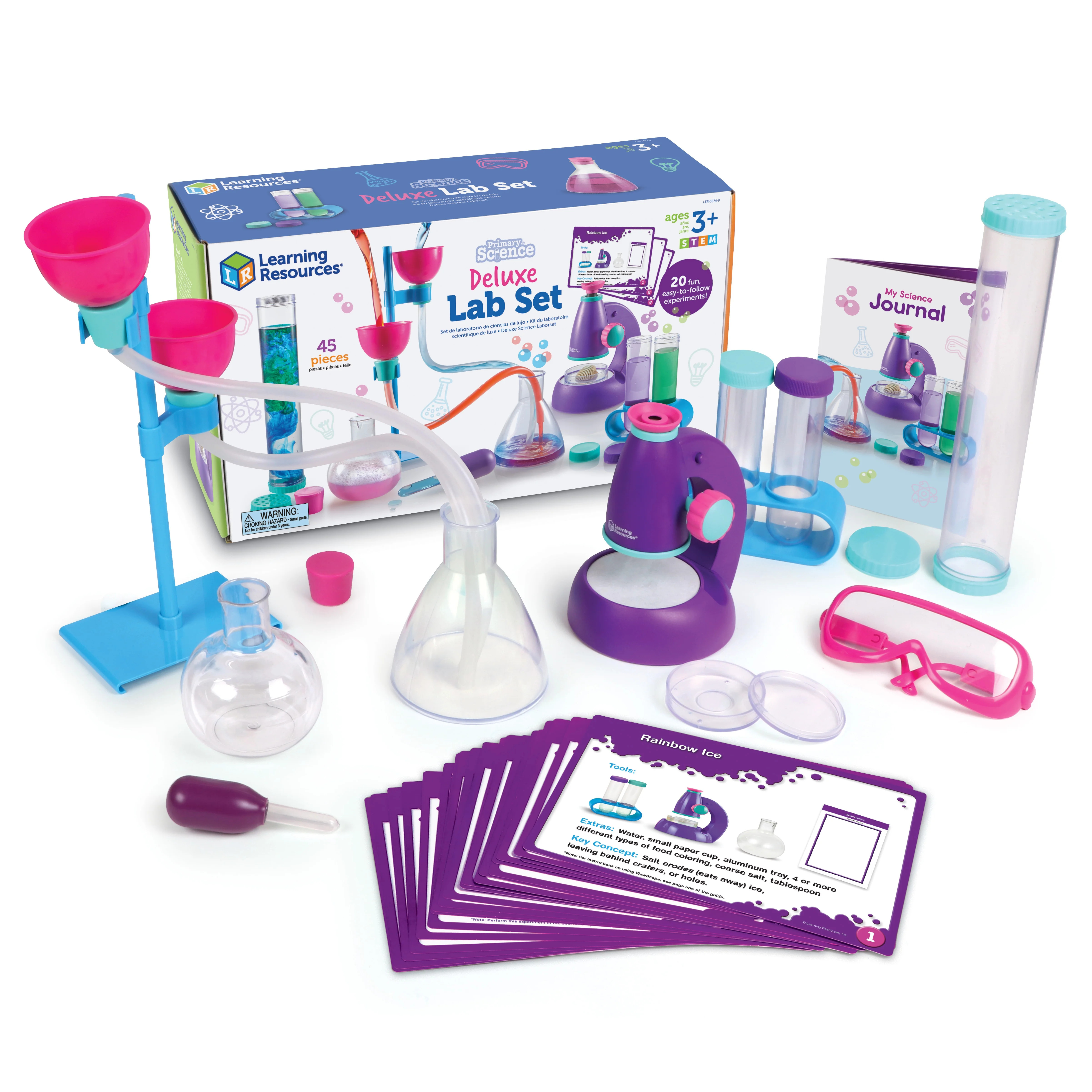 Learning Resources Primary Science Pink Deluxe Lab Set - 45 Pieces, Science Kits for Kids Ages 3+... | Walmart (US)