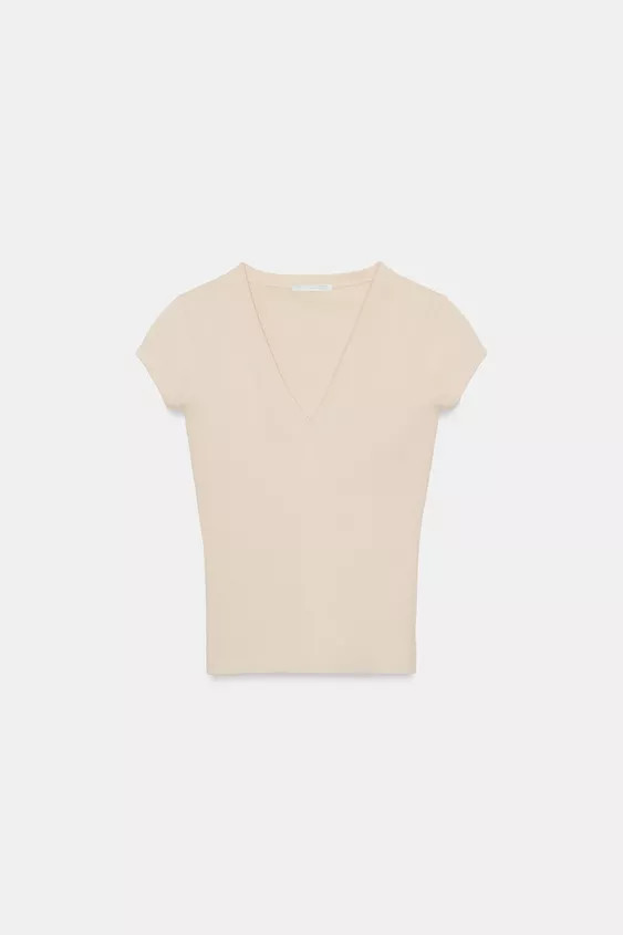 V-NECK T-SHIRT | Zara US