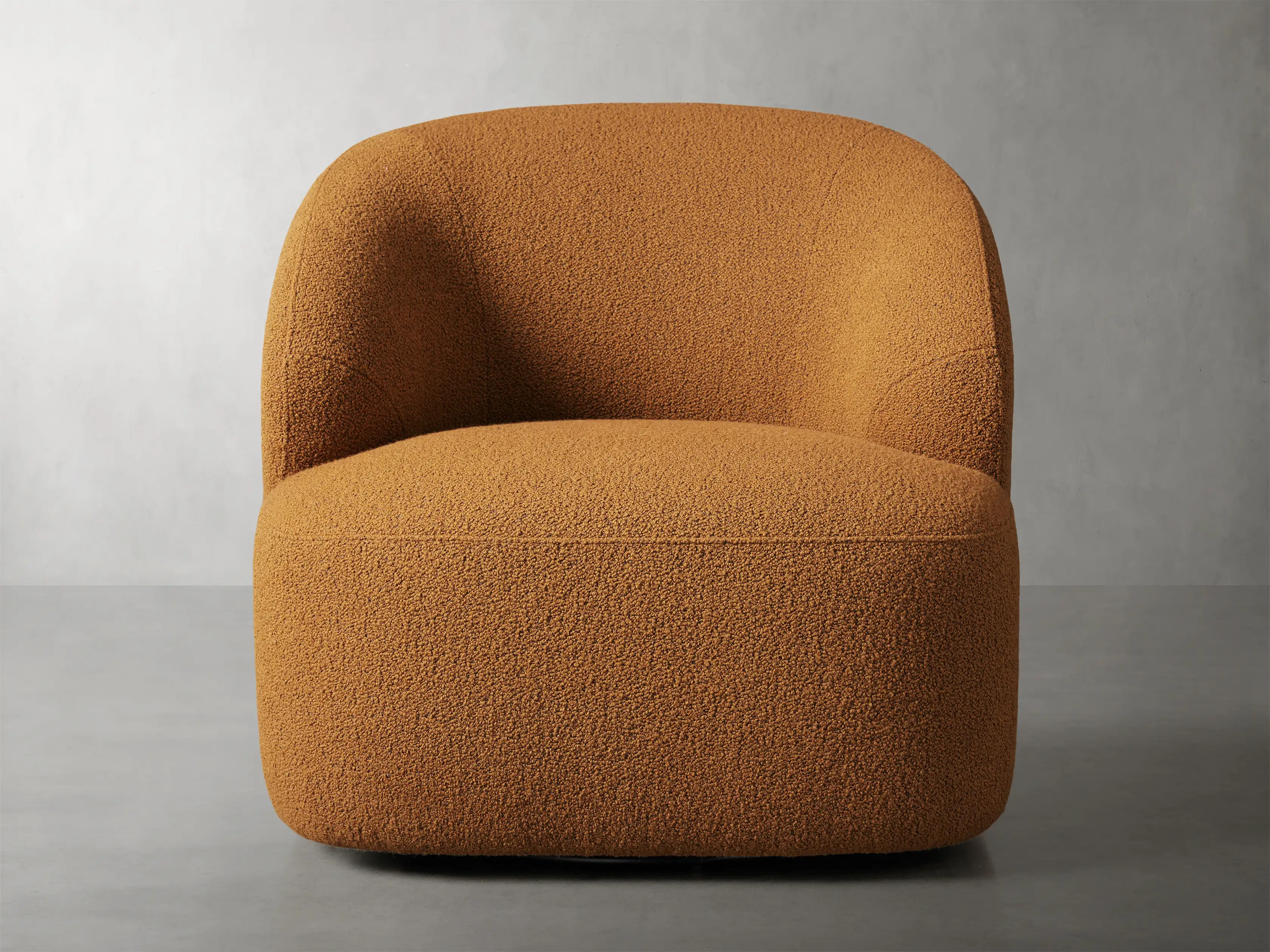 Alonzo Swivel Chair in Lecco Spice | Arhaus