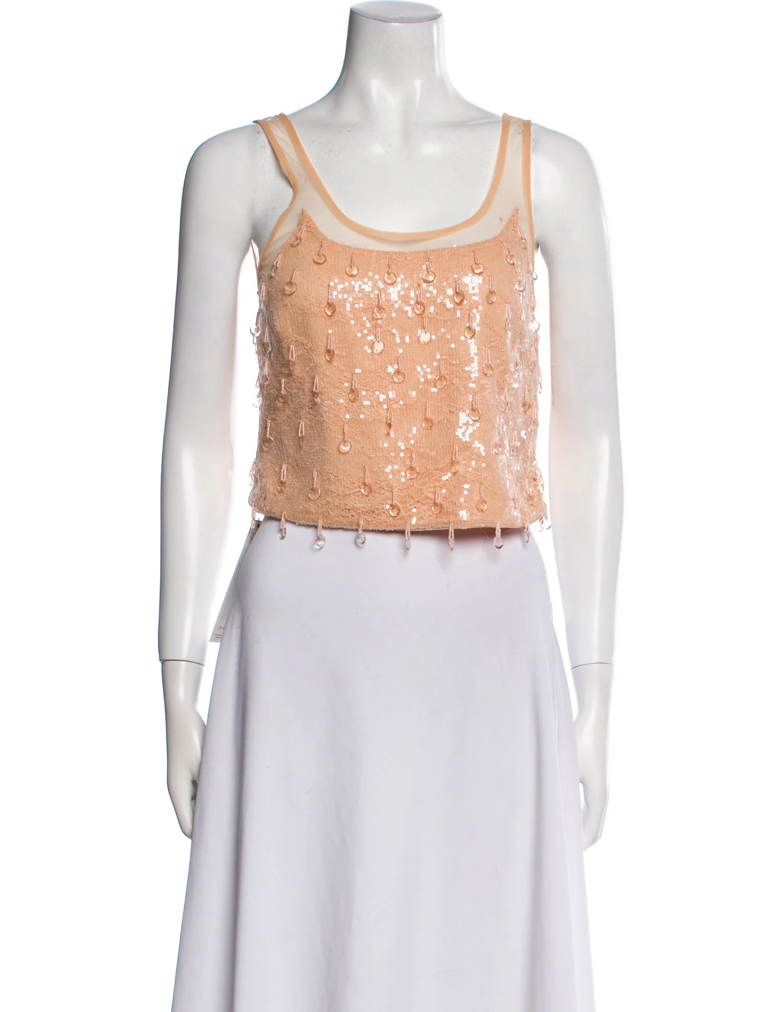 Scoop Neck Sleeveless Crop Top | The RealReal