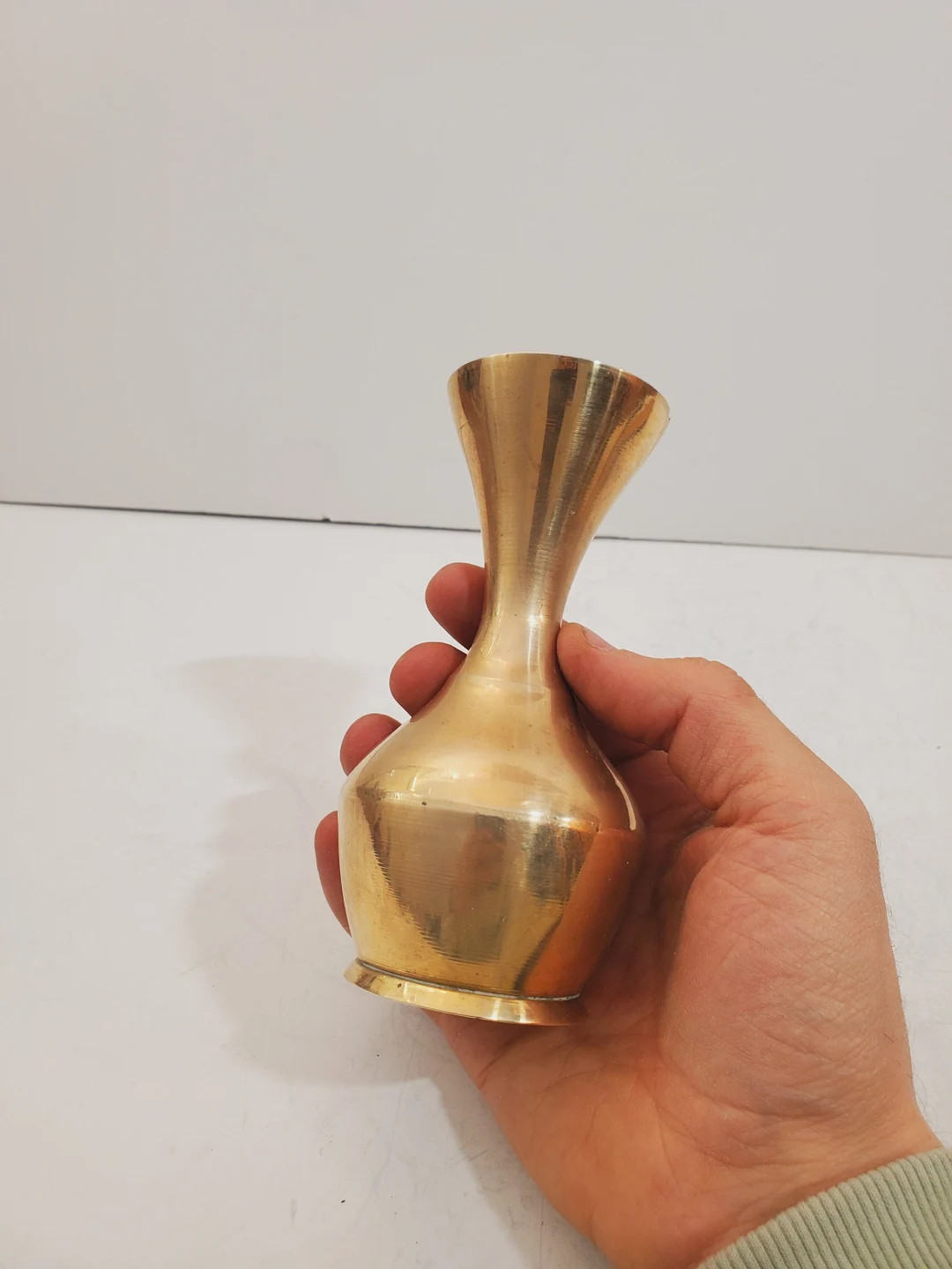 brass vase vintage brass vase bud vases flower vase table centerpiece mantel decor holiday decor ... | Etsy (US)