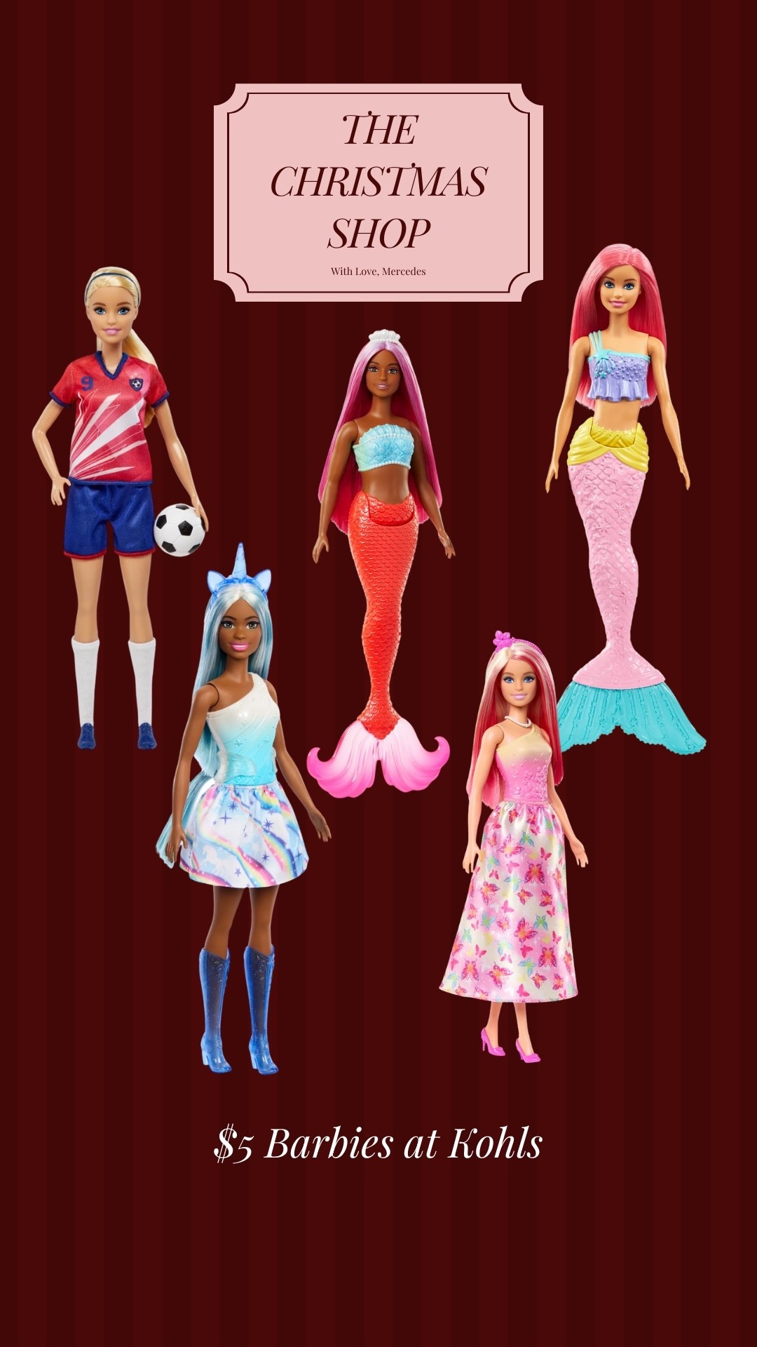 I grabbed a Barbie for each of my girls stockings. For only $5, how could I pass that up!

#LTKCyberWeek #LTKHoliday #LTKKids