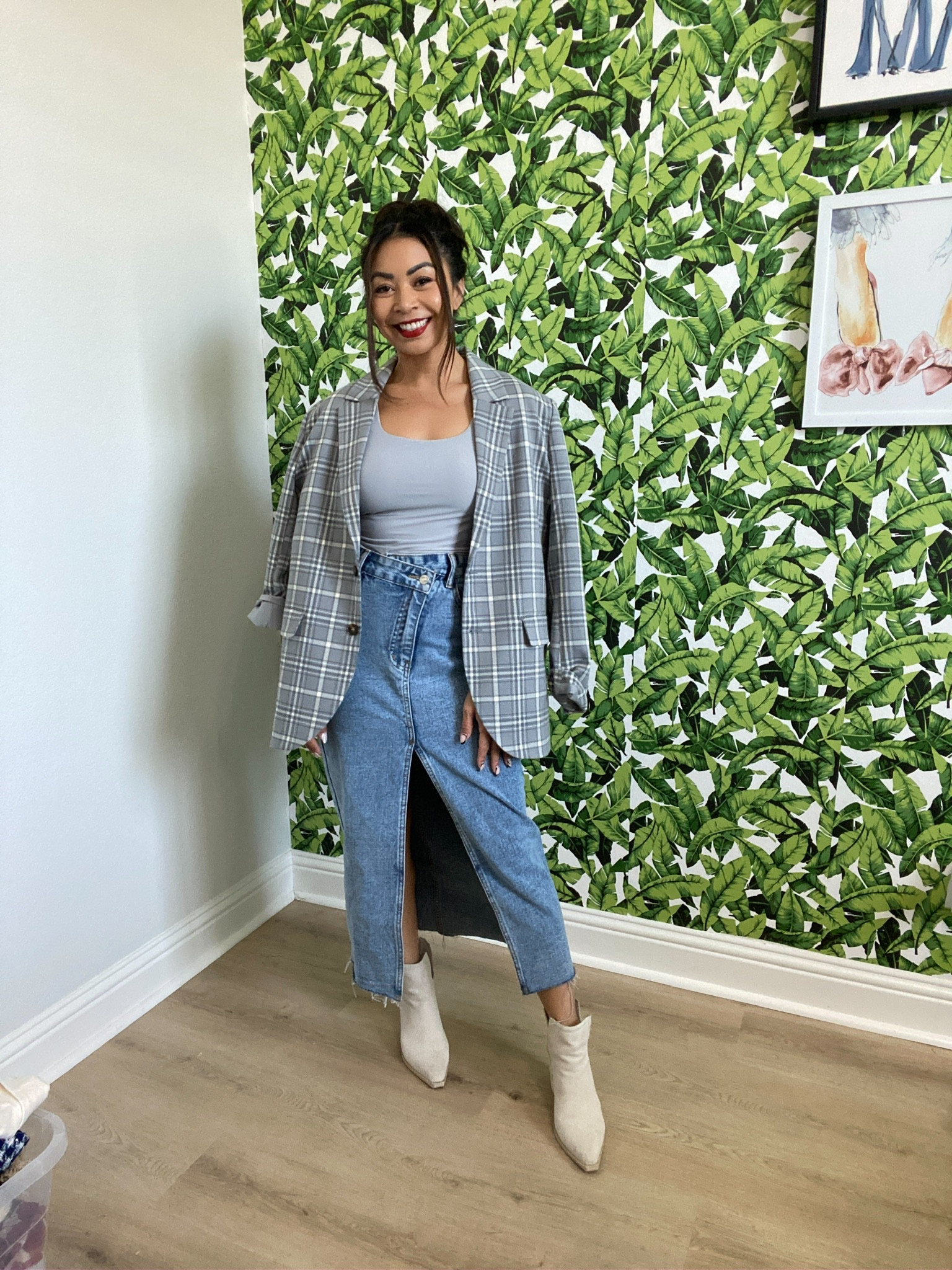 Styling Denim - Ways to Style a Denim Skirt - Fall Outfit - Blazer Outfir - Cute Fall Outfit - Fall Fashion Essentials 

#LTKSeasonal #LTKworkwear #LTKstyletip