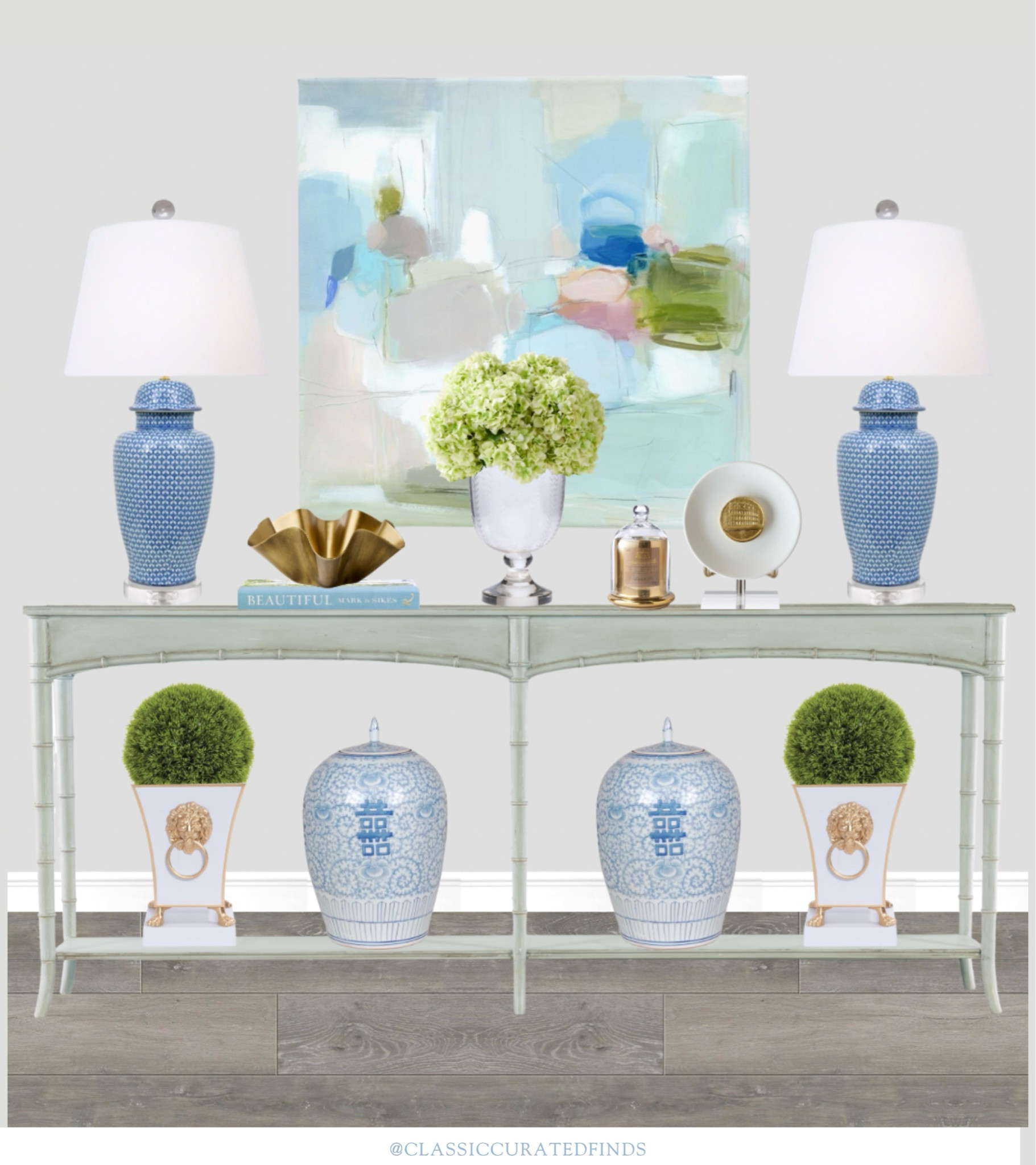 Pretty entryway design with some pastel colors!🩵 Lamps are from the Happy Lamp company!

Home Decor, Grandmillennial, Entryway Table, Console Table, Entryway Decor, Lamps, Art

#LTKHome
