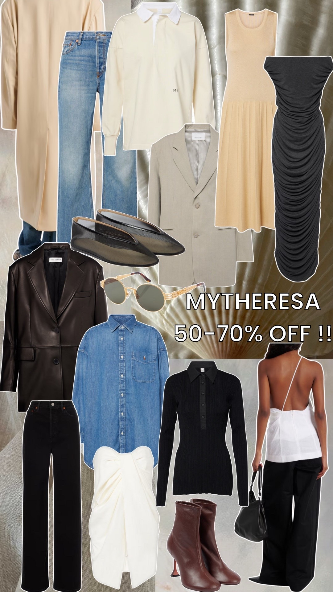MyTheresa summer sale - 50-70% off! I may have ordered the Le Monde Beryl Luna mesh flats and the Norma Kamali dress to try 🙊✔️

Luxury designer sale - leather blazer - denim shirt - Ralph Lauren - tove - minimal tops - re/done jeans - the Frankie shop blazer and coat - summer dresses - minimal chic 

#LTKsale #LTKluxury #LTKuk