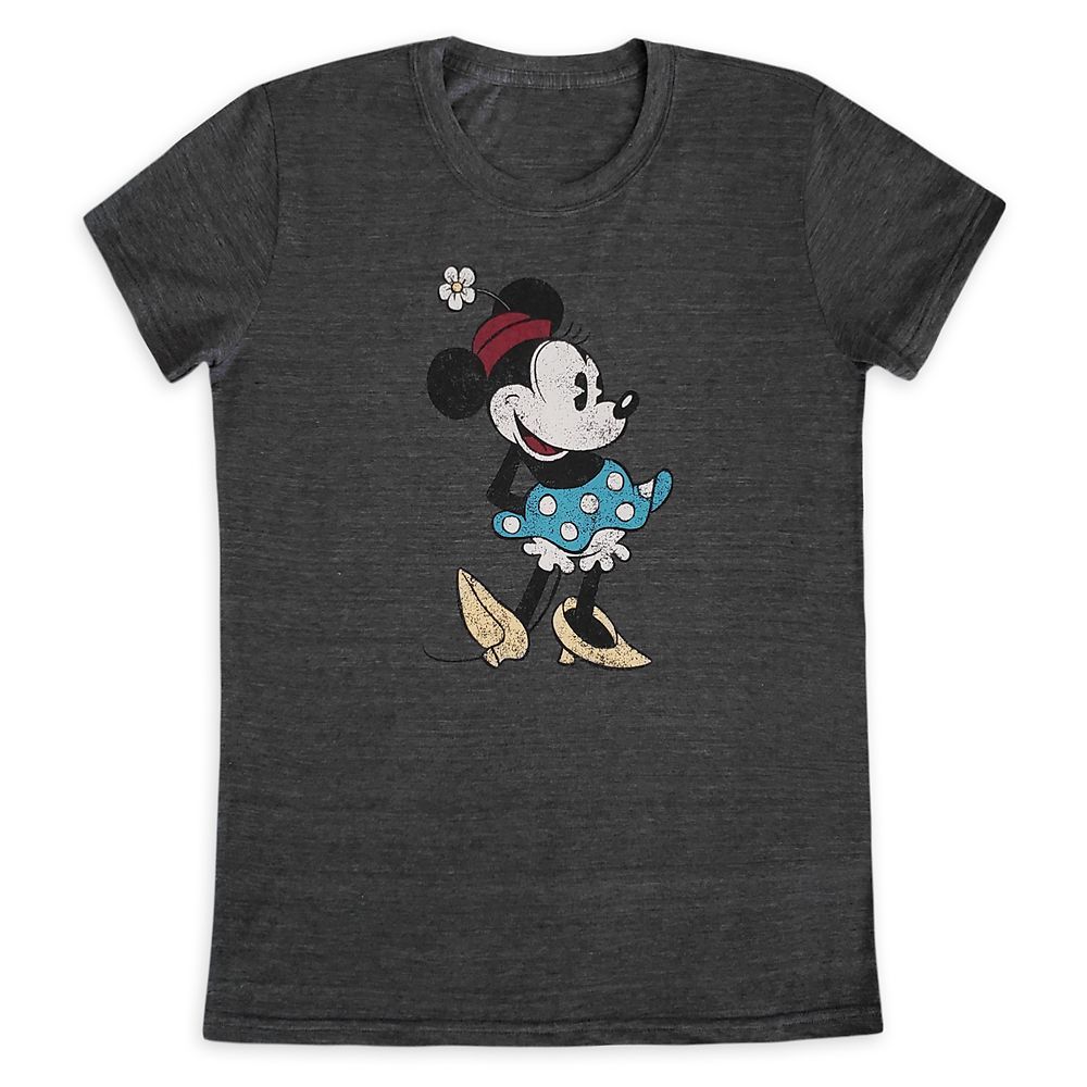 Minnie Mouse Classic T-Shirt for Women – Dark Gray | Disney Store