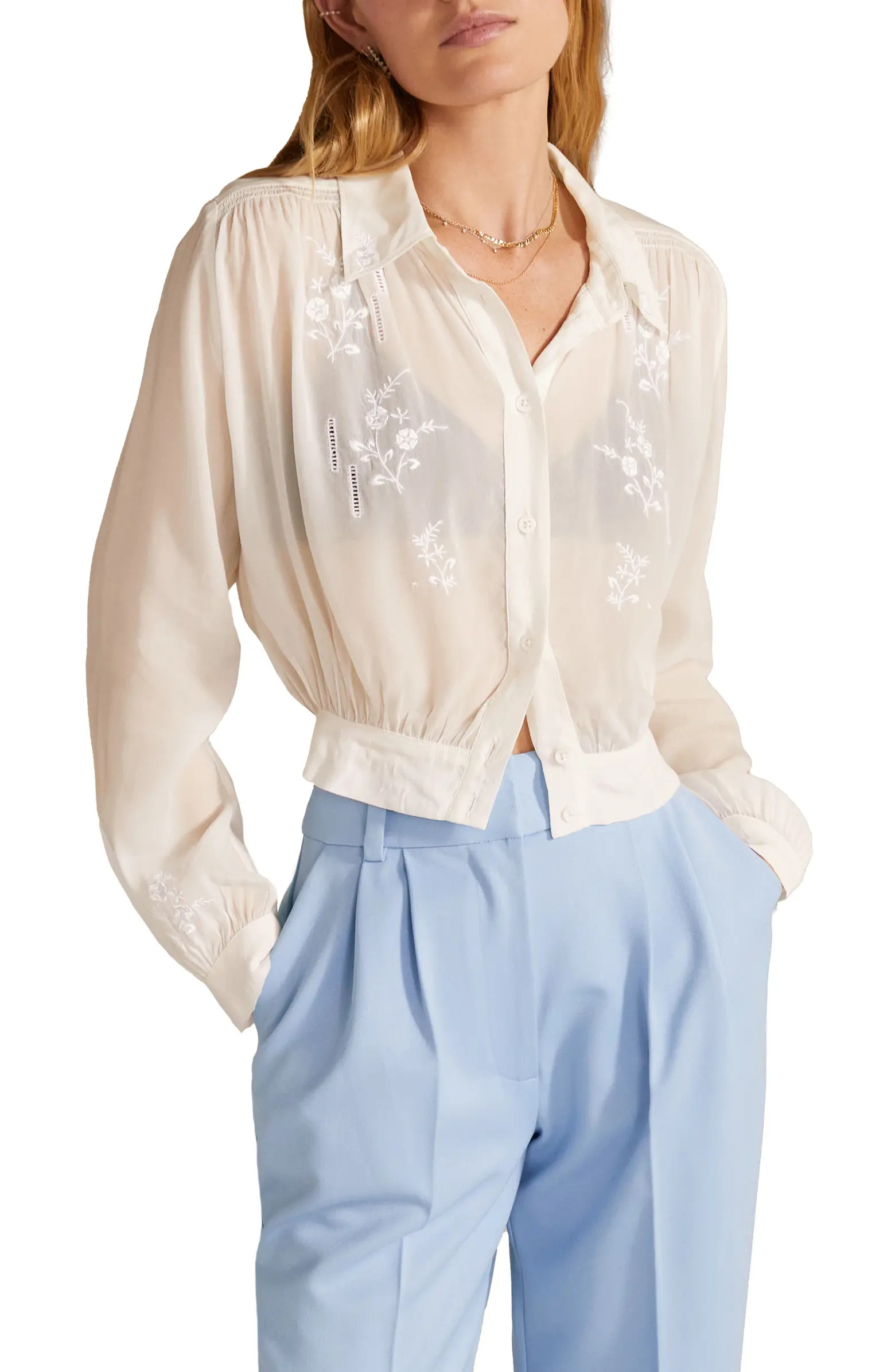The Garden Party Floral Embroidered Shirt | Nordstrom