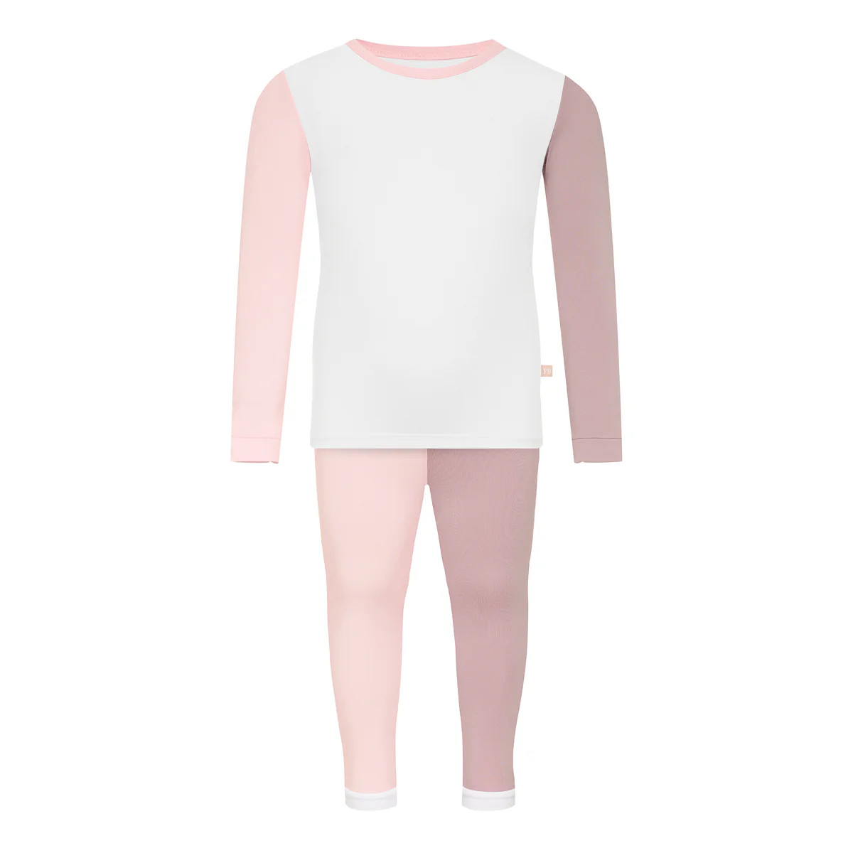 Petal/Quartz Colorblock Toddler Long Sleeve Pajama Set | Promise Baby