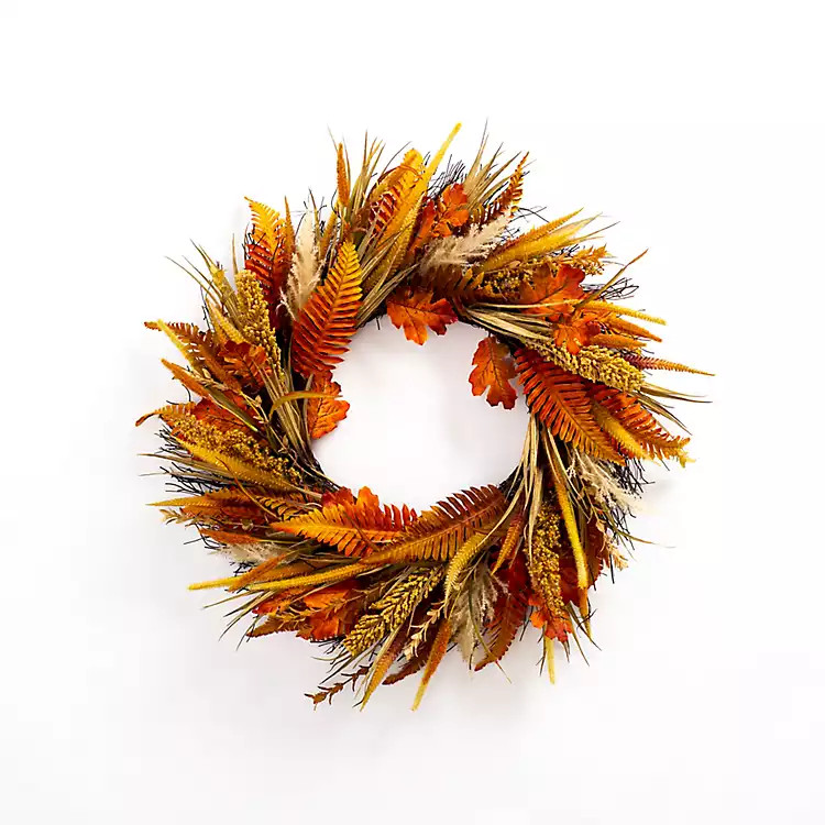 Mixed Wheat Harvest Wreath | Kirkland's Home